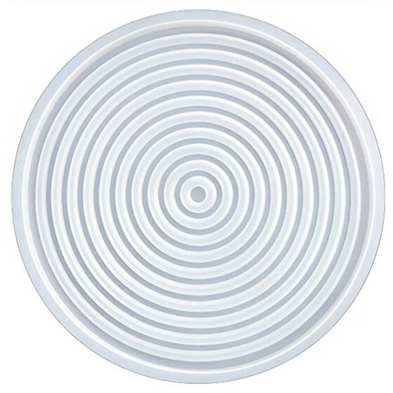 Round Ribbed Tray Silicone Mould (258mm)