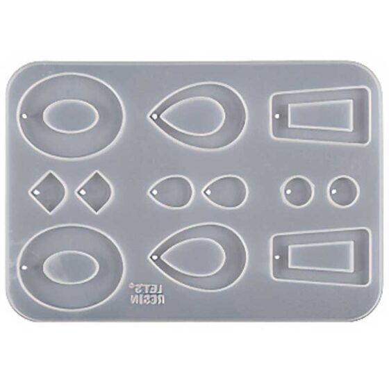 Mixed Oval and Rectangle Charm Silicone Mould