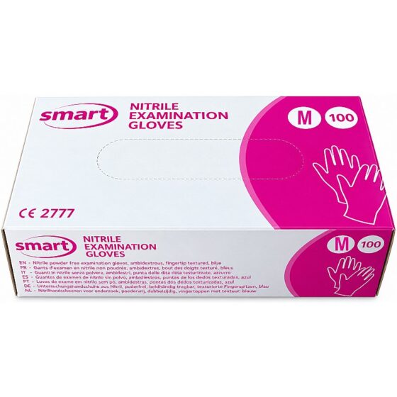 Blue Nitrile Gloves Medium (100 Pack)