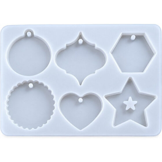 6-Cavity Assorted Christmas Ornament Silicone Mould