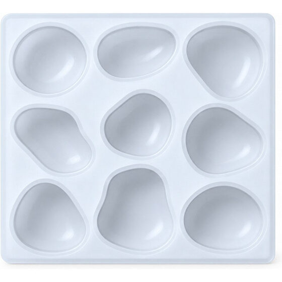 9-Cavity Irregular Pebble Stone Silicone Mould