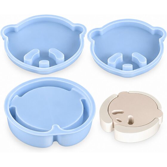 Bear Coaster & Holder Silicone Mould Set