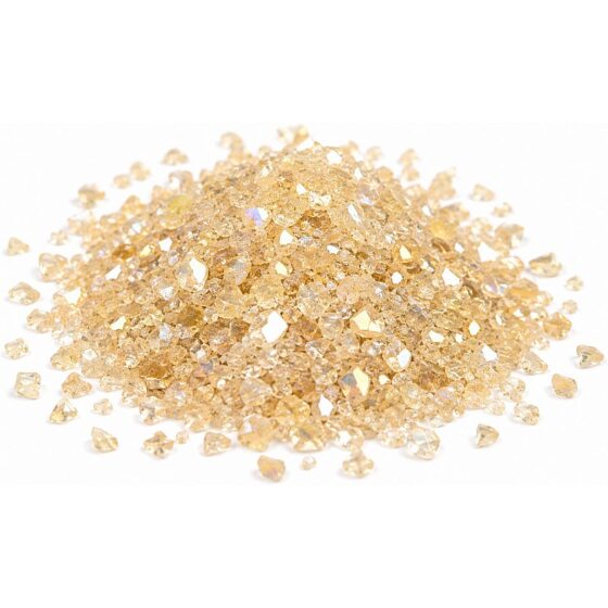 Champagne Iridescent Glass Flakes 50g