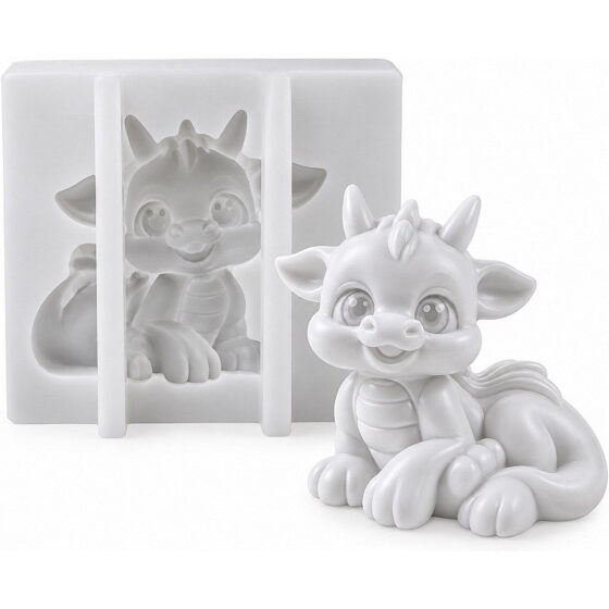 Cute Baby Dragon Silicone Mould