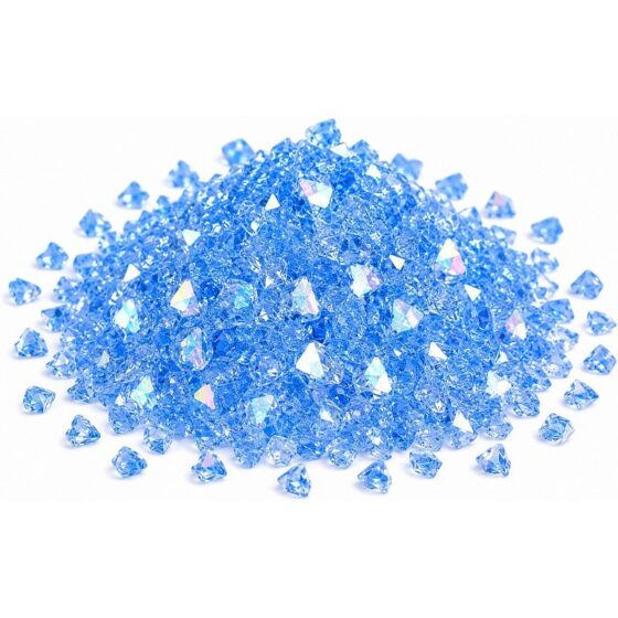 Dark Blue Iridescent Glass Flakes - 100g