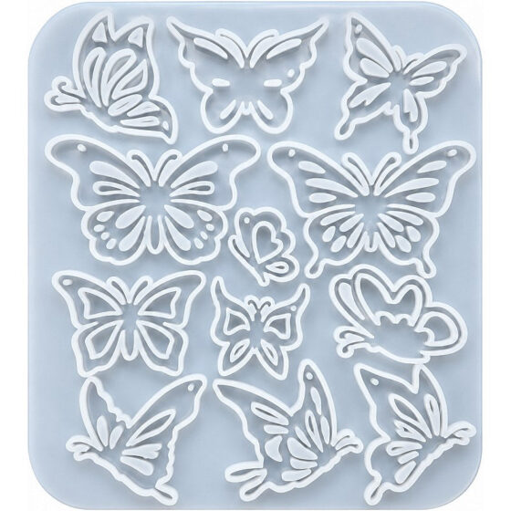 11-Design Decorative Butterfly Silicone Pendant Mould