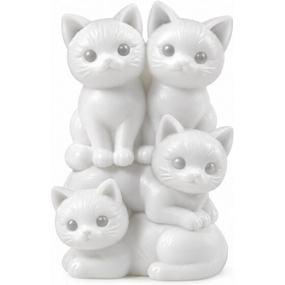 Four Cats Silicone Mould
