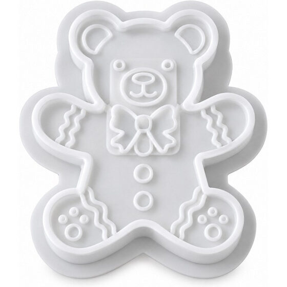 Gingerbread Teddy Bear Silicone Mould