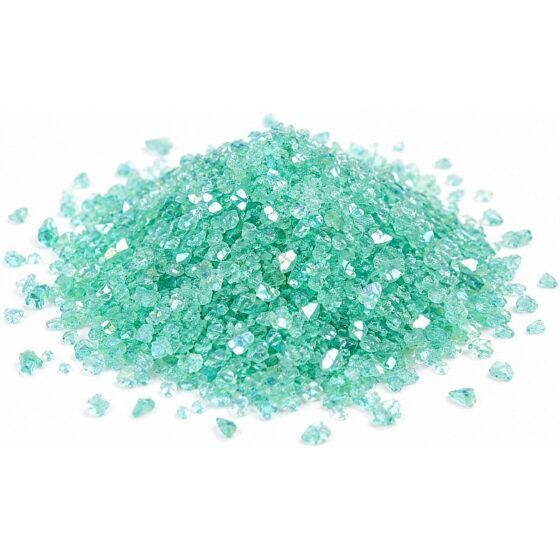 Mint Iridescent Glass Flakes - 100g