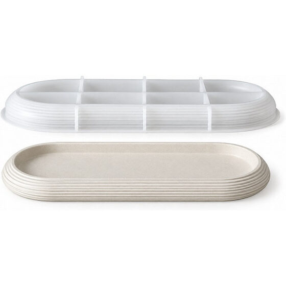 Ribbed Oval Tray Silicone Mould