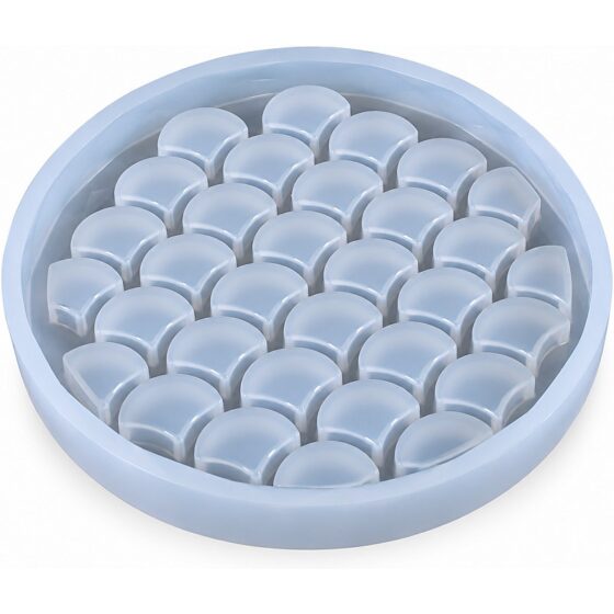 Scallop Pattern Coaster Silicone Mould