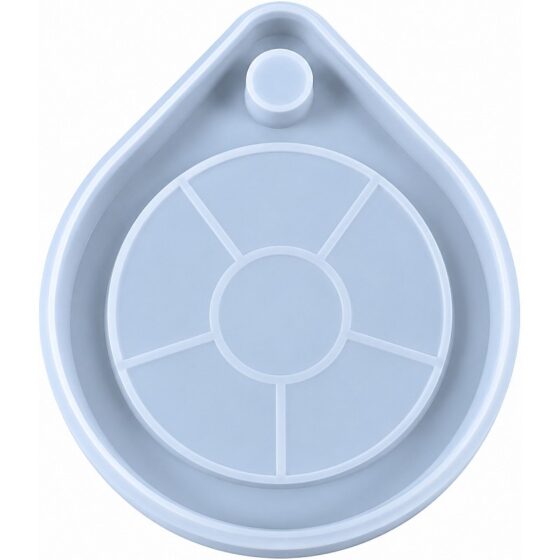 Teardrop Divided Palette Silicone Mould